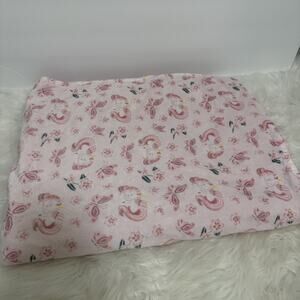 Le Bebe Favorite Baby Blanket Plush Sherpa Unicorn Flowers Pink Floral Butterfly